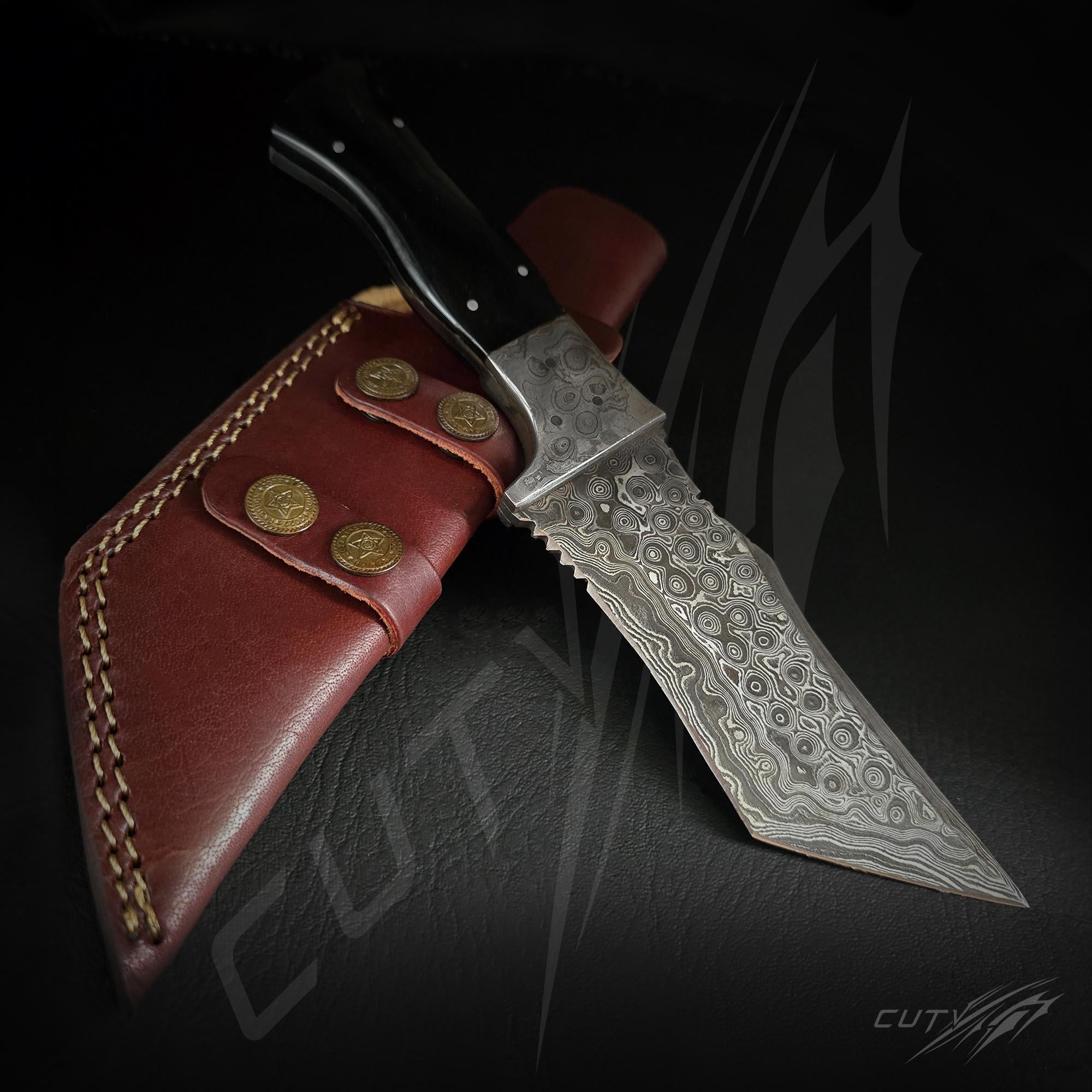 Custom Hand selling made damascus Steel Tanto Hunting knife, Skiner knife, Survival knife, Father's day gift , Birtherday Gift for him.